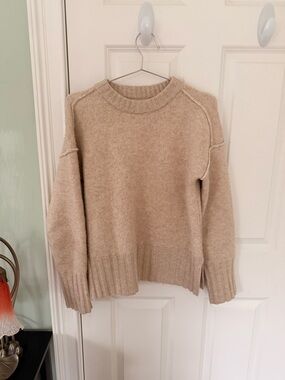 T.J.Maxx Neutral Beige Crewneck Sweater